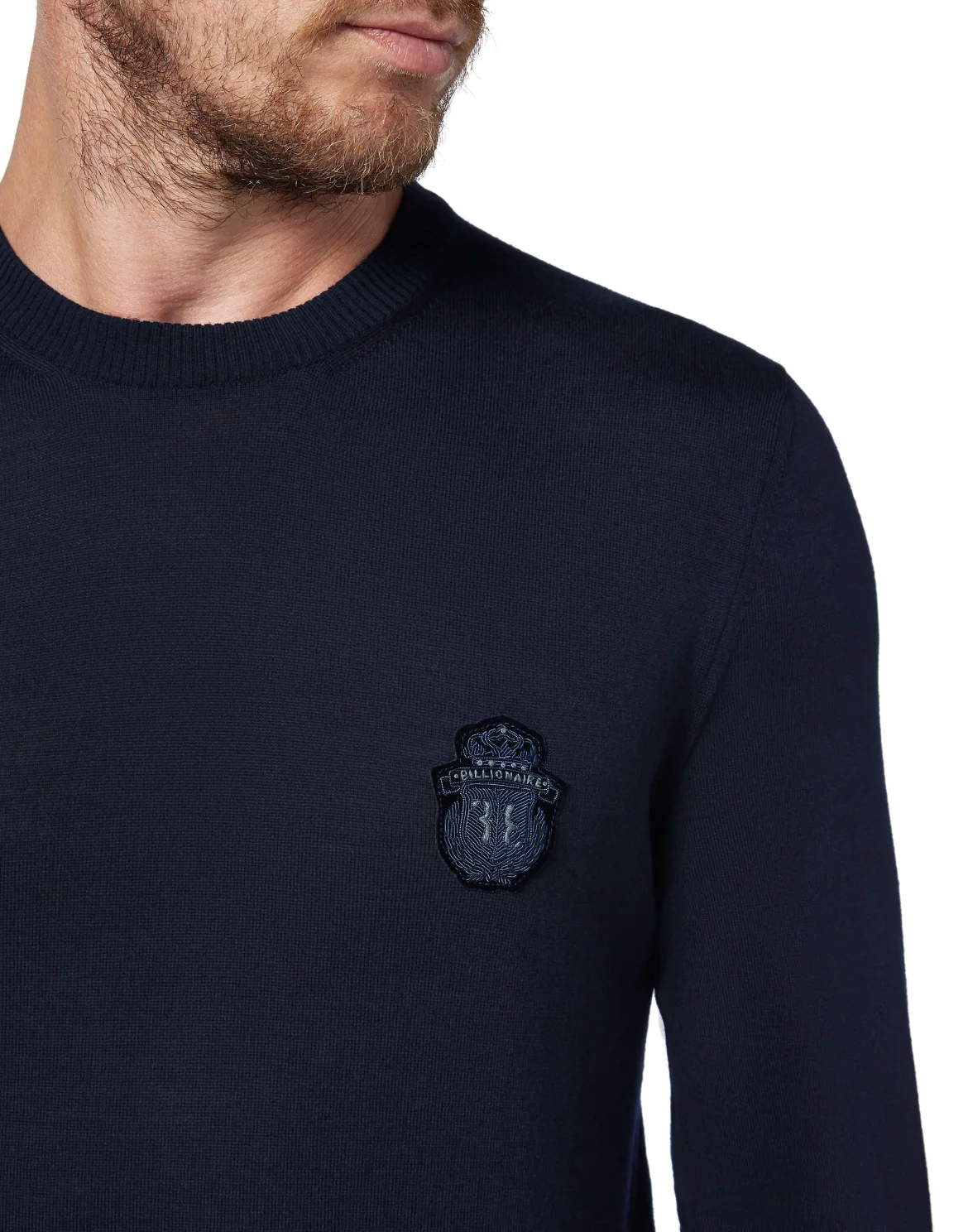 Pullover Round Neck LS Crest, цвет: Синий