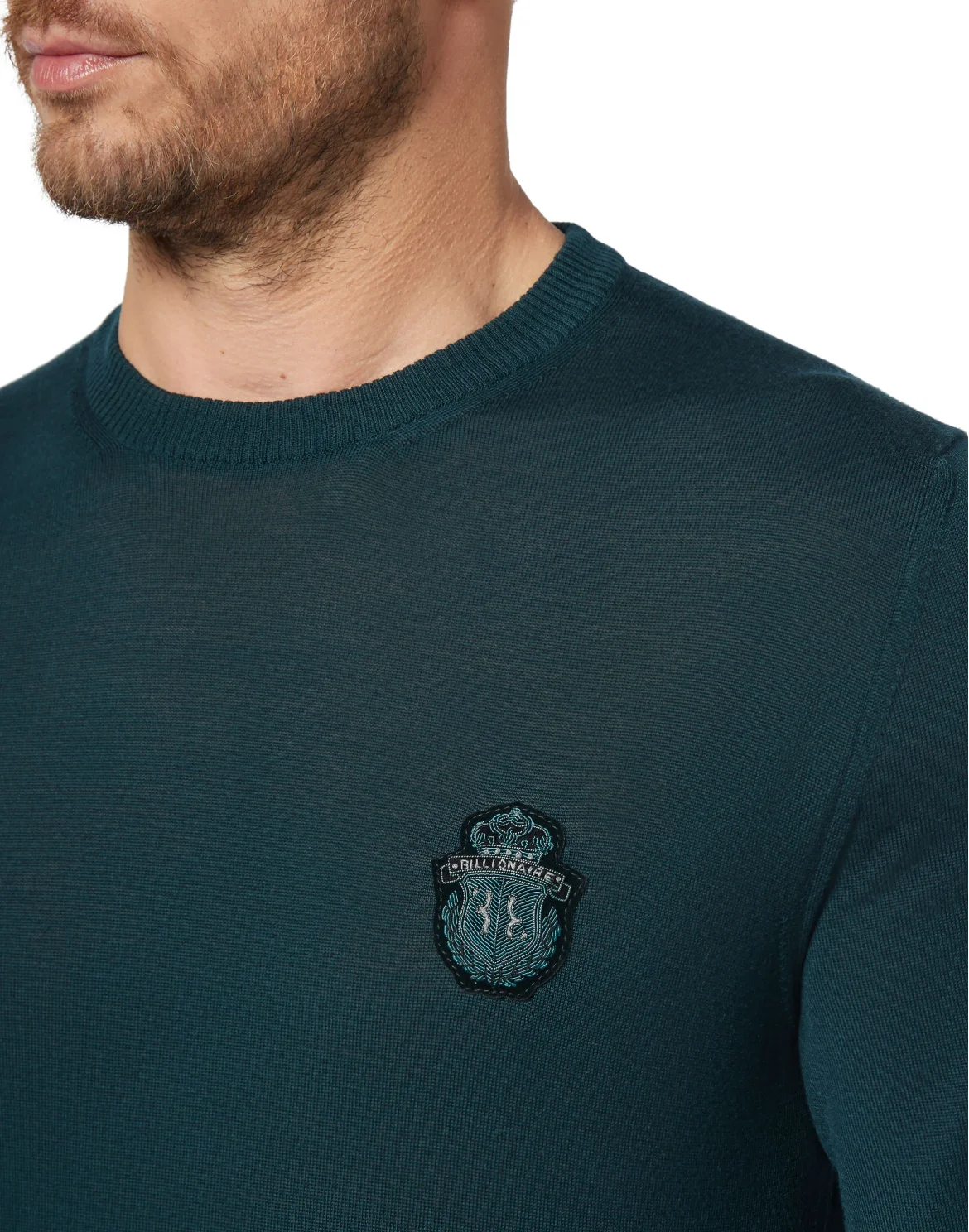 Pullover Round Neck LS Crest, цвет: Синий