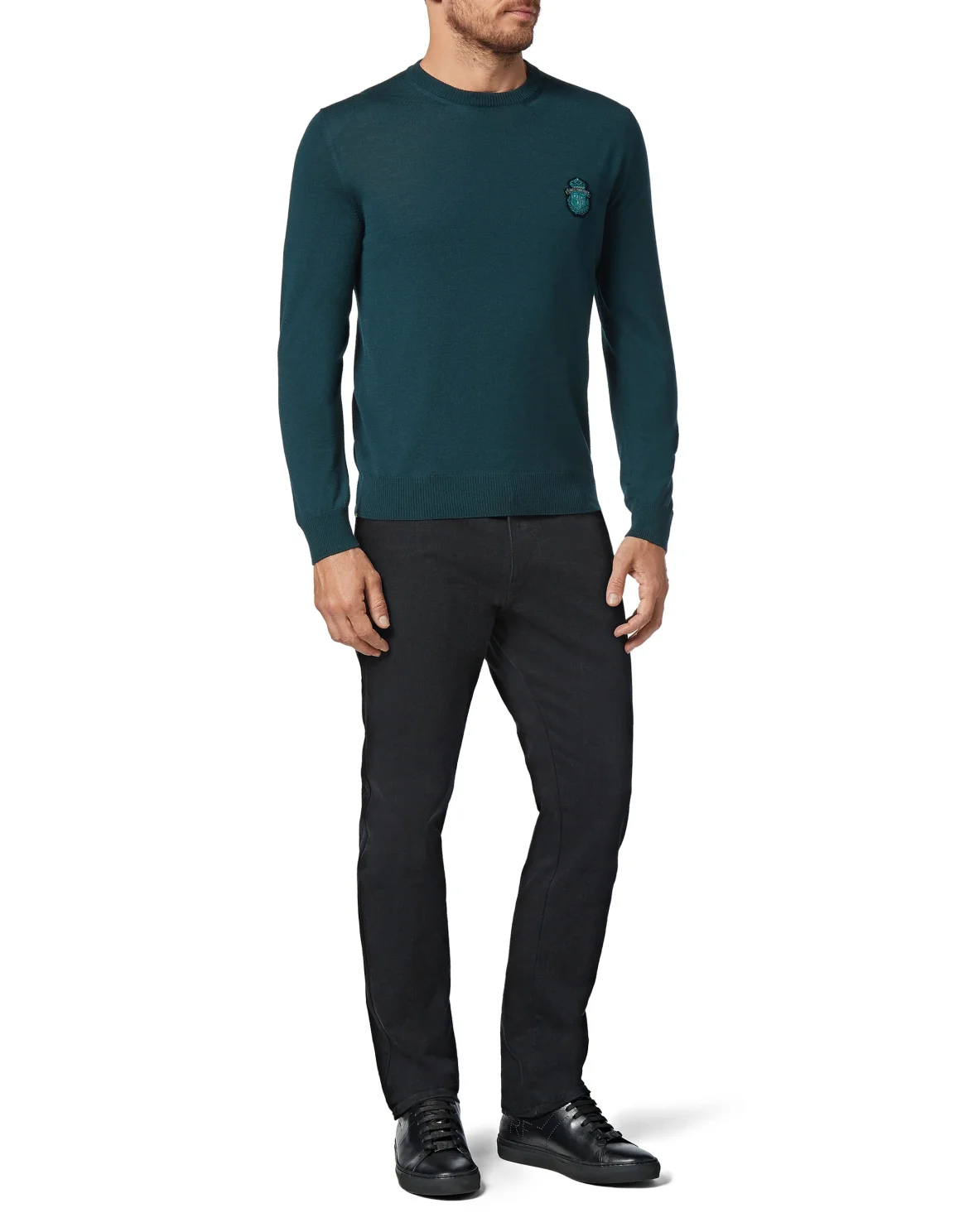 Pullover Round Neck LS Crest, цвет: Синий