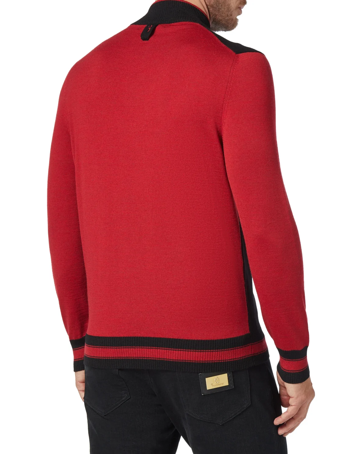 Pullover zip mock Giglio, цвет: Черный