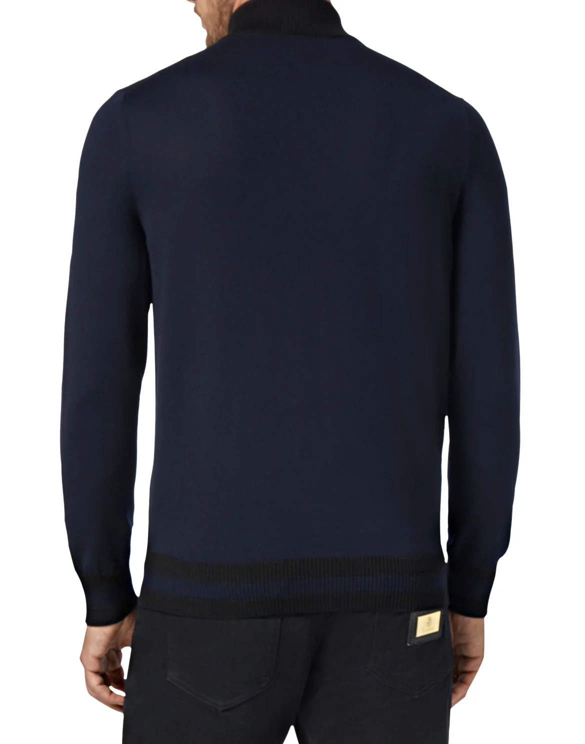 Pullover zip mock Giglio, цвет: Черный