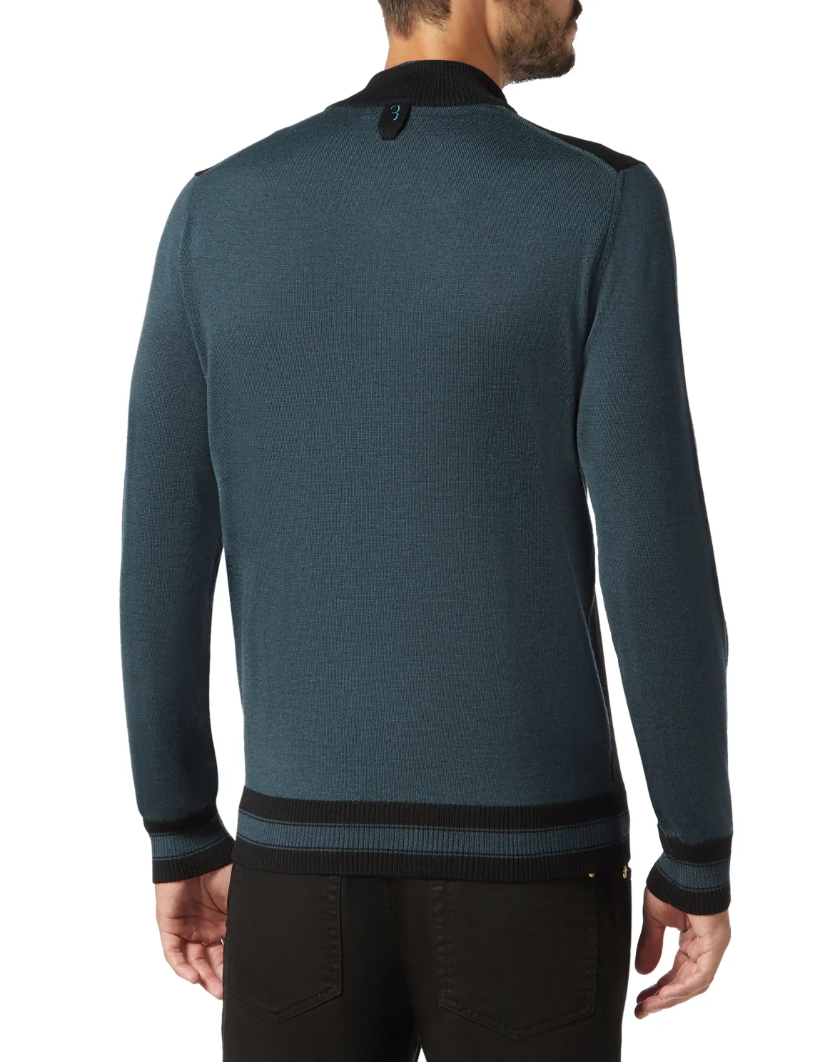 Pullover zip mock Giglio, цвет: Черный