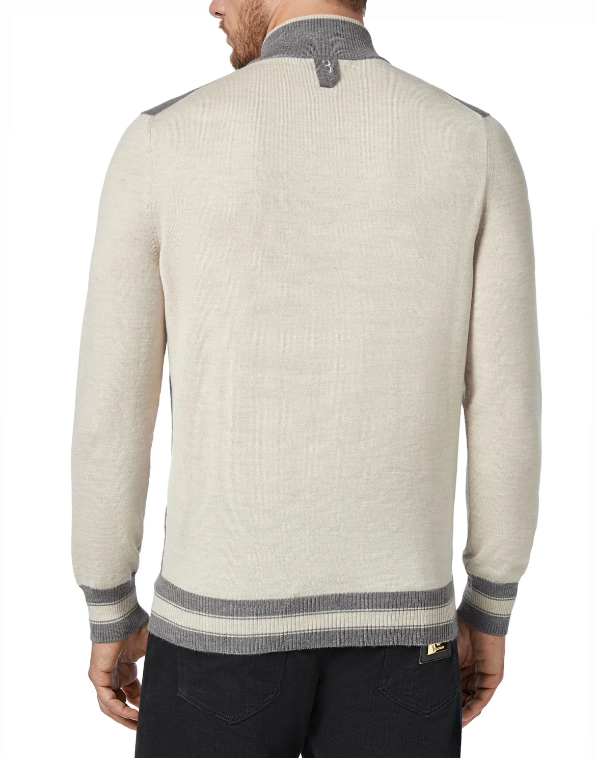 Pullover zip mock Giglio, цвет: Серый