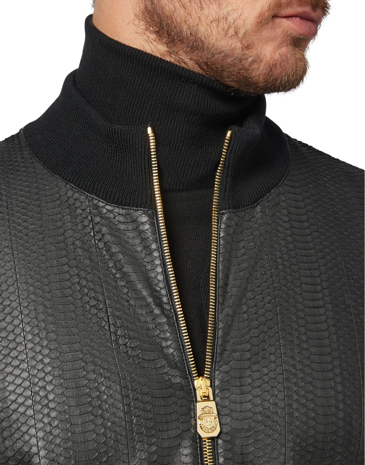 Pullover full zip Luxury, цвет: Черный