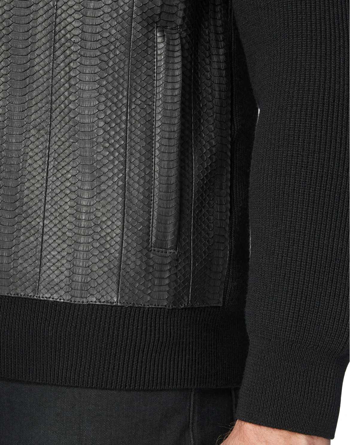 Pullover full zip Luxury, цвет: Черный