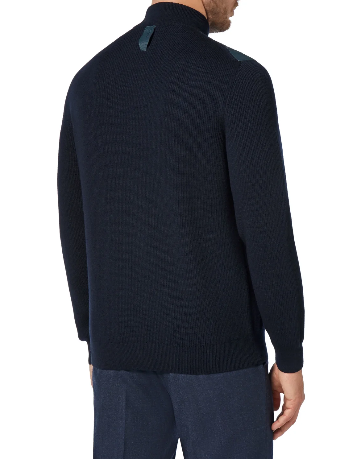 Pullover zip mock Luxury, цвет: Синий