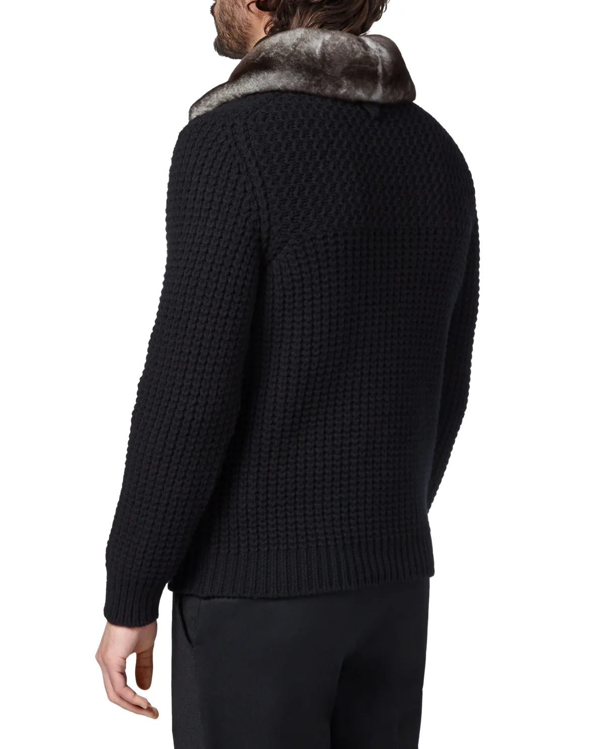 Pullover zip mock Luxury, цвет: Черный