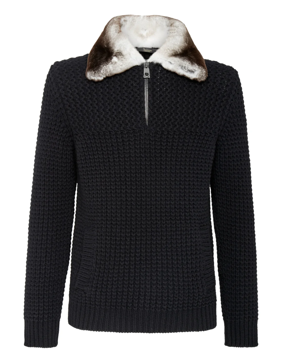 Pullover zip mock Luxury, цвет: Черный