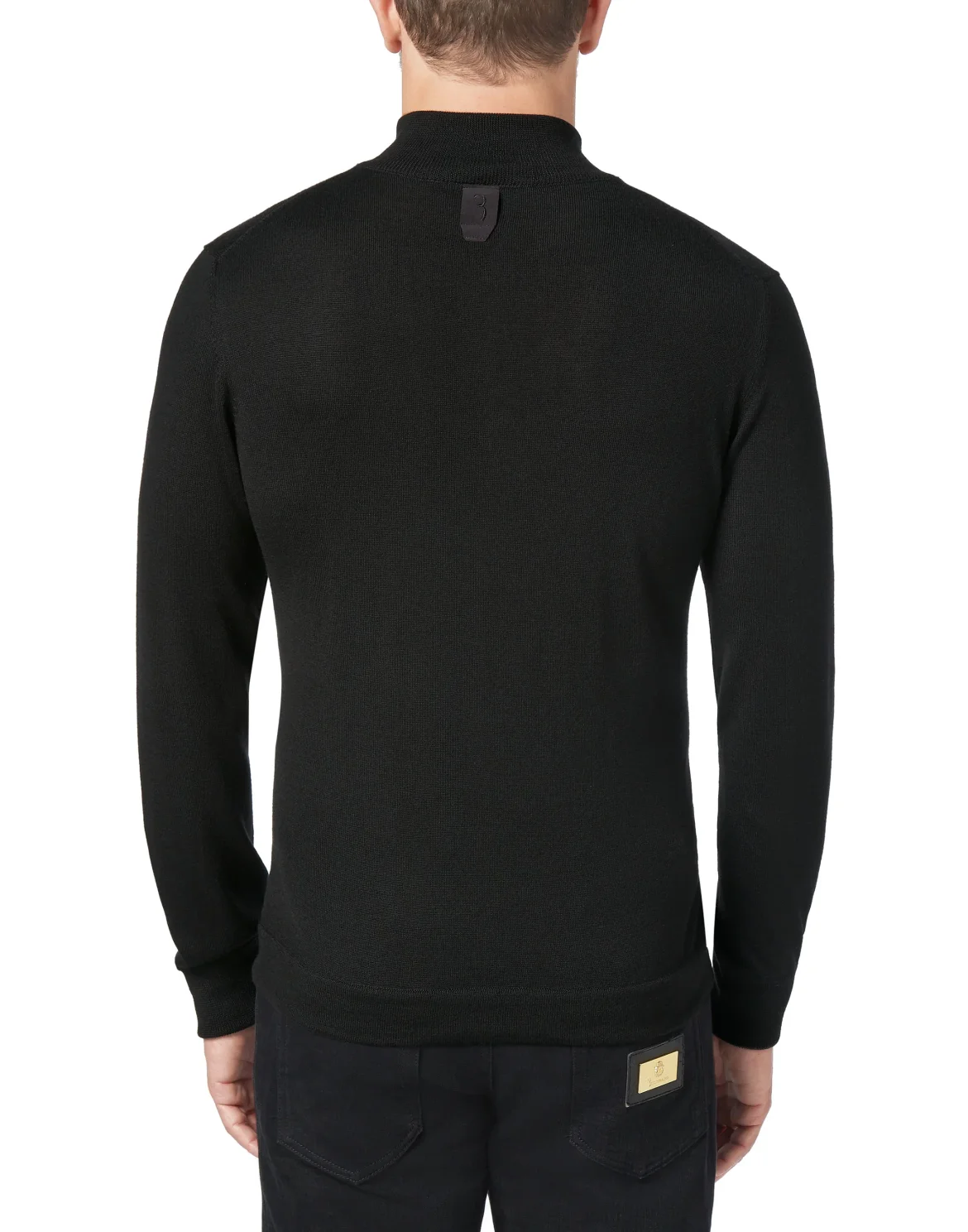 Pullover zip mock Stripes, цвет: Черный