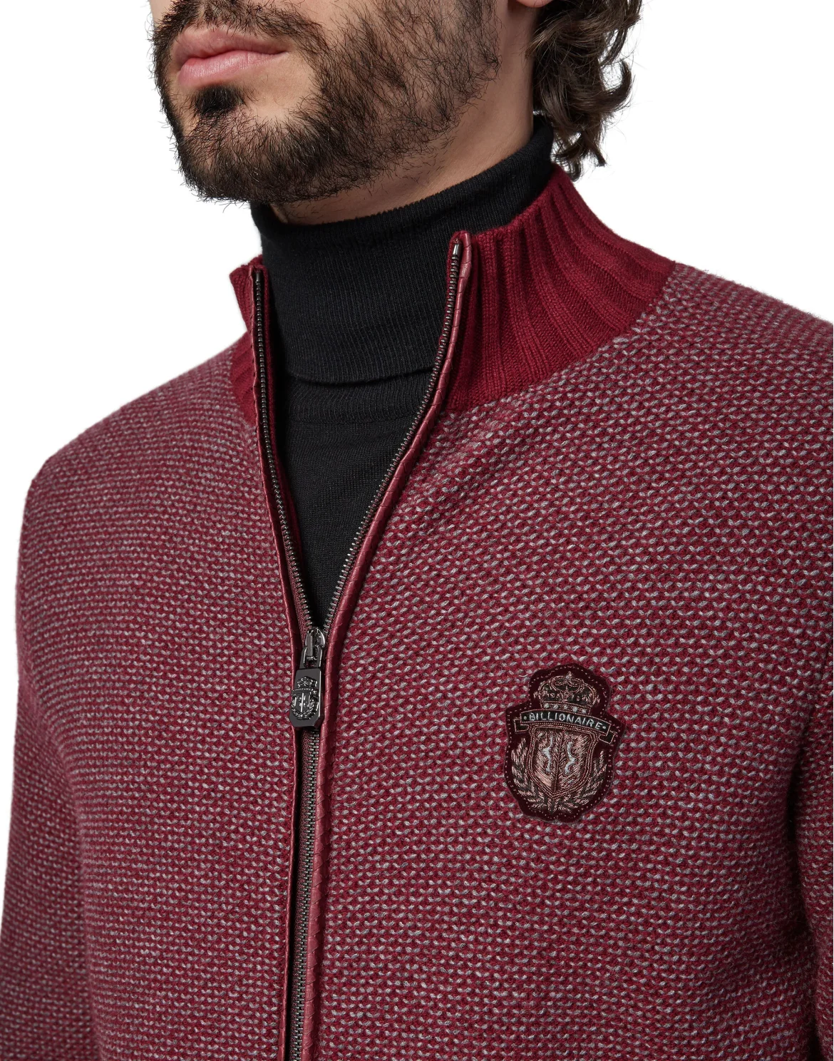 Pullover full zip Luxury, цвет: Красный