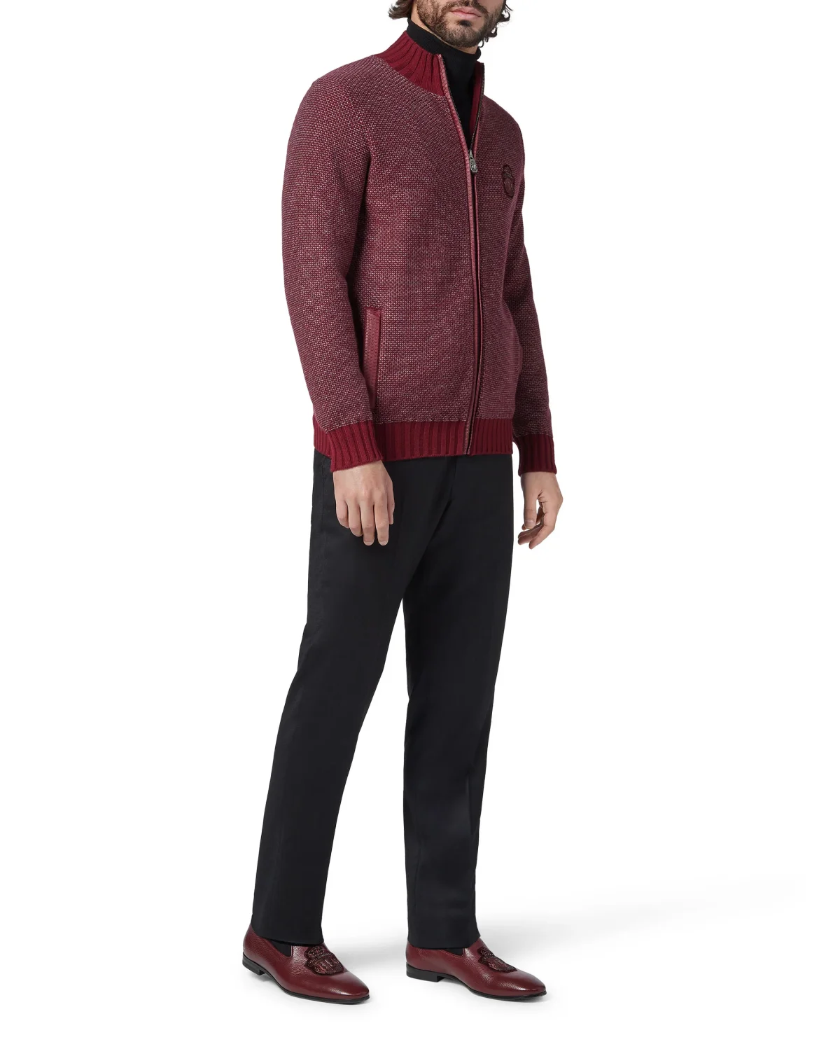 Pullover full zip Luxury, цвет: Красный