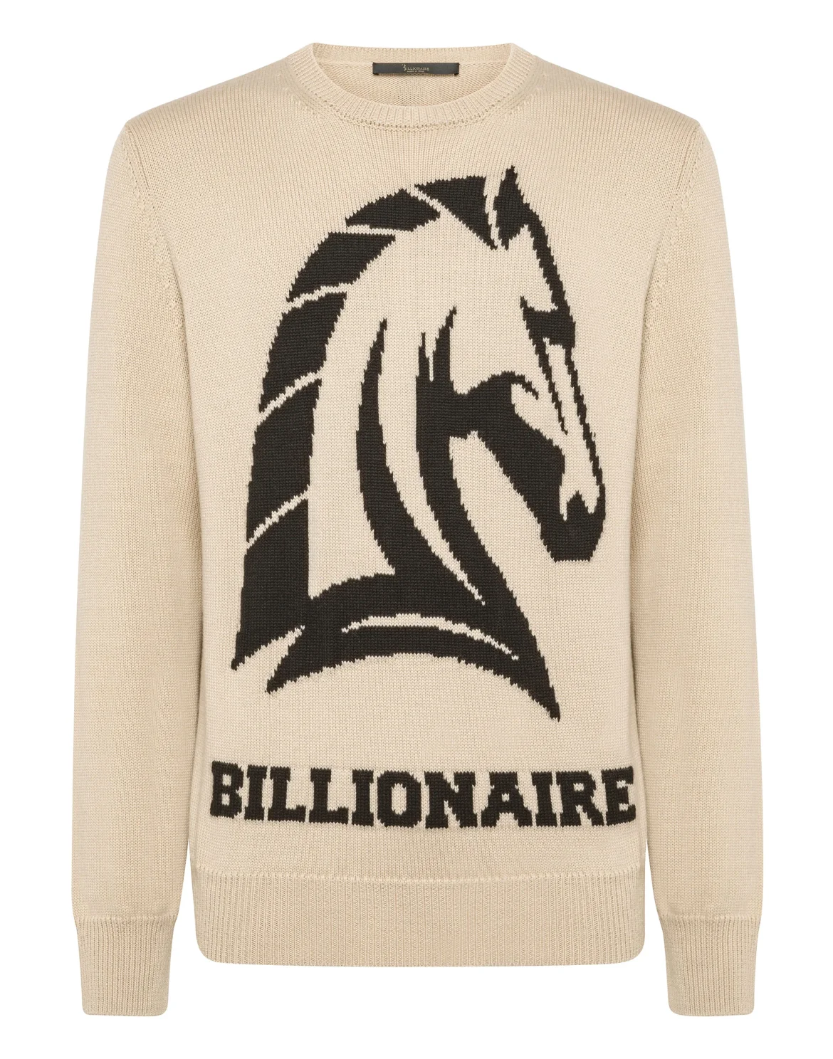 Pullover Round Neck LS Horses, цвет: Бежевый