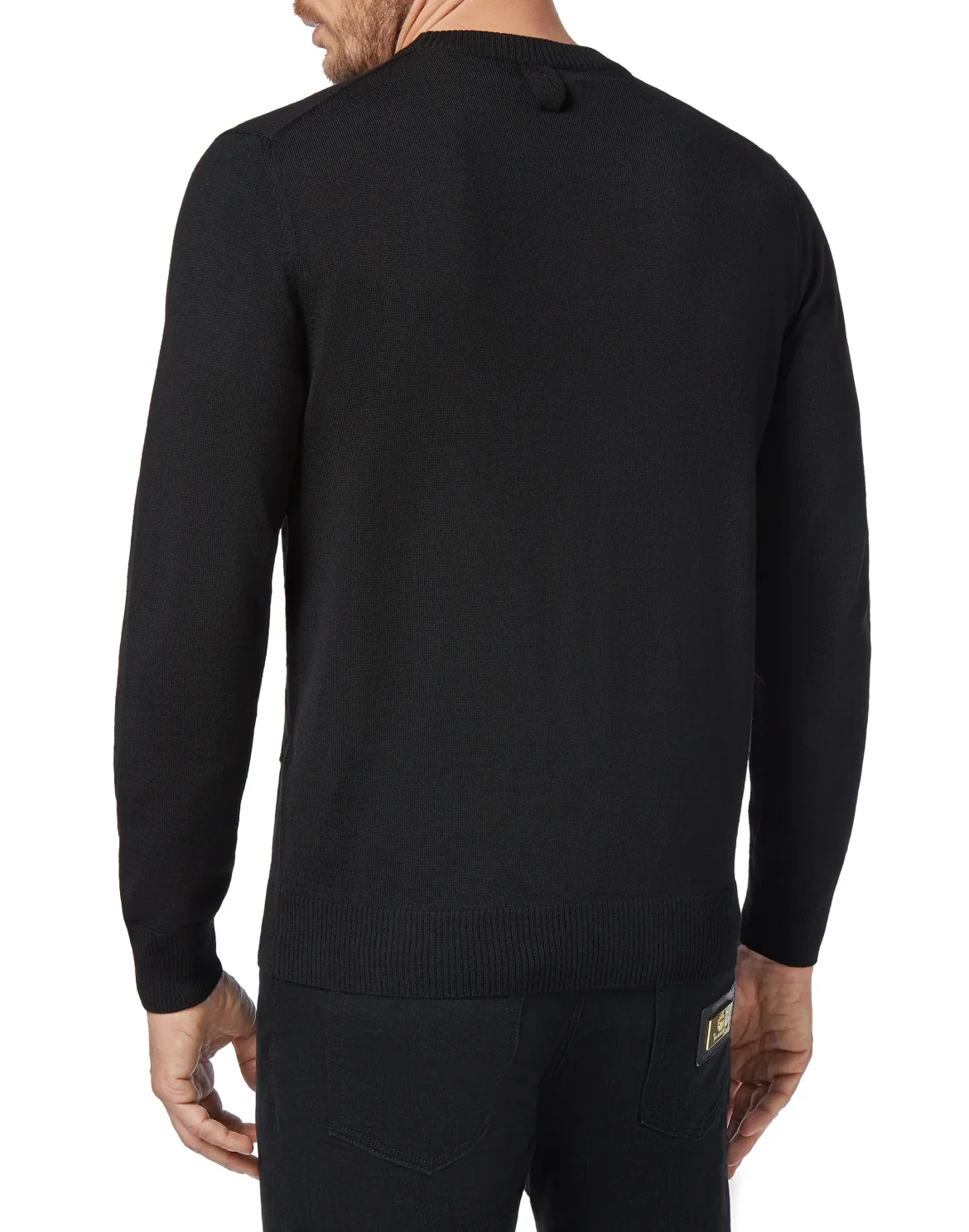 Pullover Round Neck LS Logos, цвет: Черный