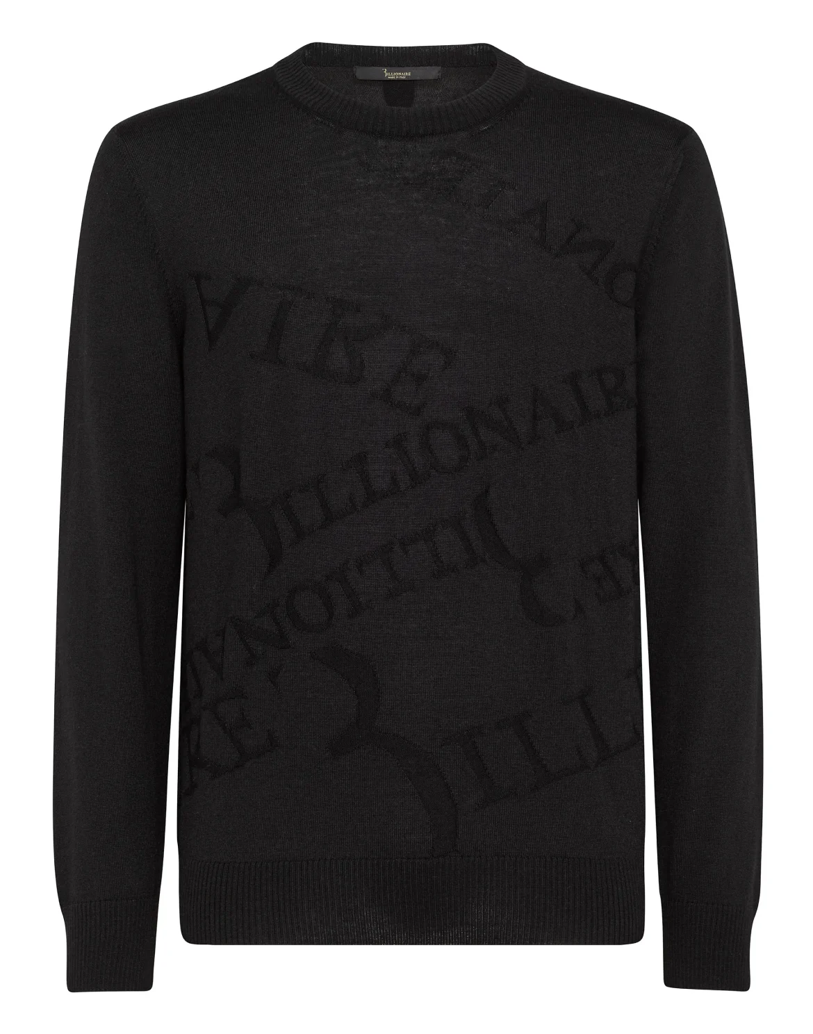 Pullover Round Neck LS Logos, цвет: Черный