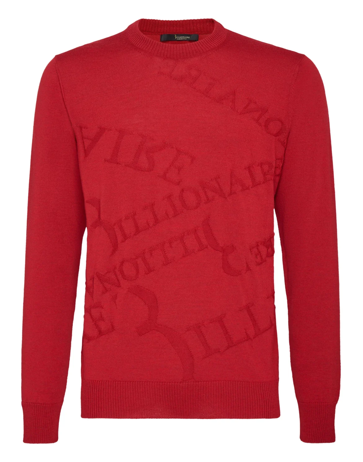Pullover Round Neck LS Logos, цвет: Красный