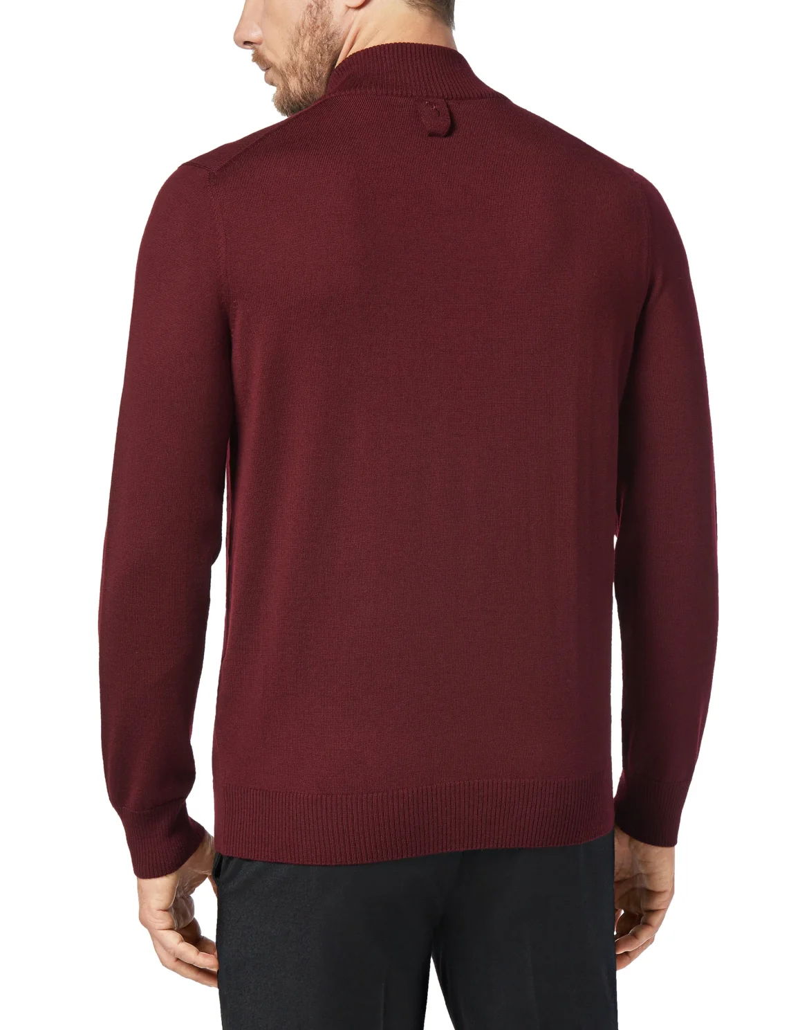 Pullover zip mock Logos, цвет: Красный
