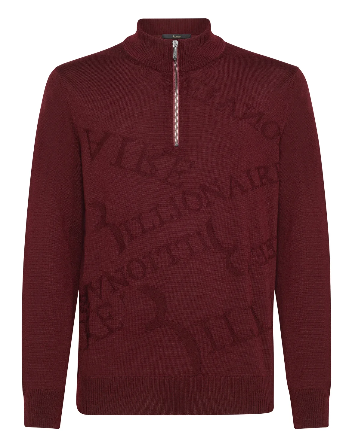 Pullover zip mock Logos, цвет: Красный