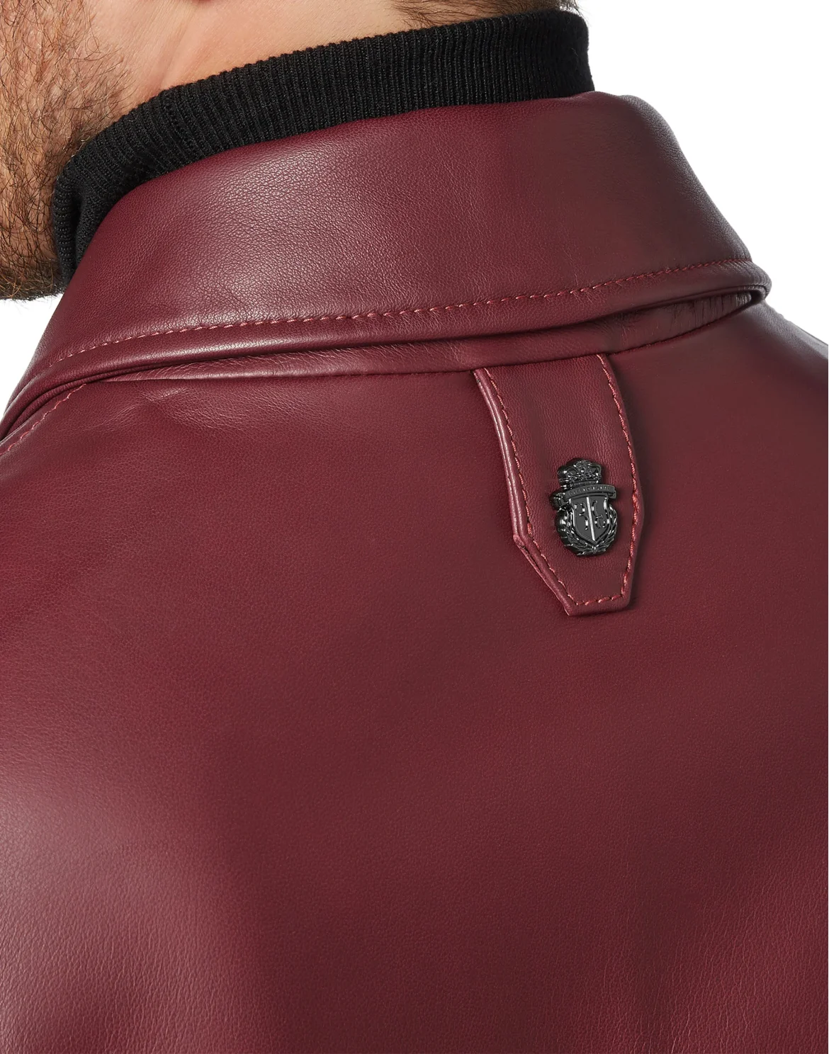 Leather Bomber Logos, цвет: Красный