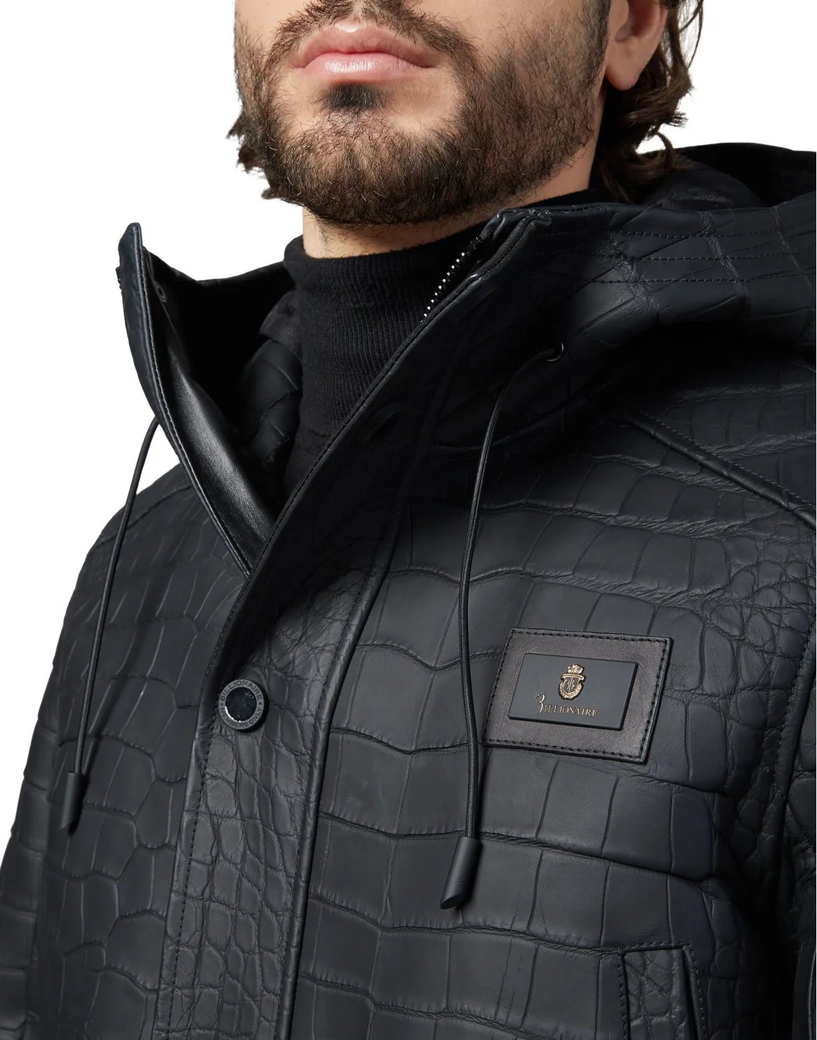 Leather Parka Luxury, цвет: Черный