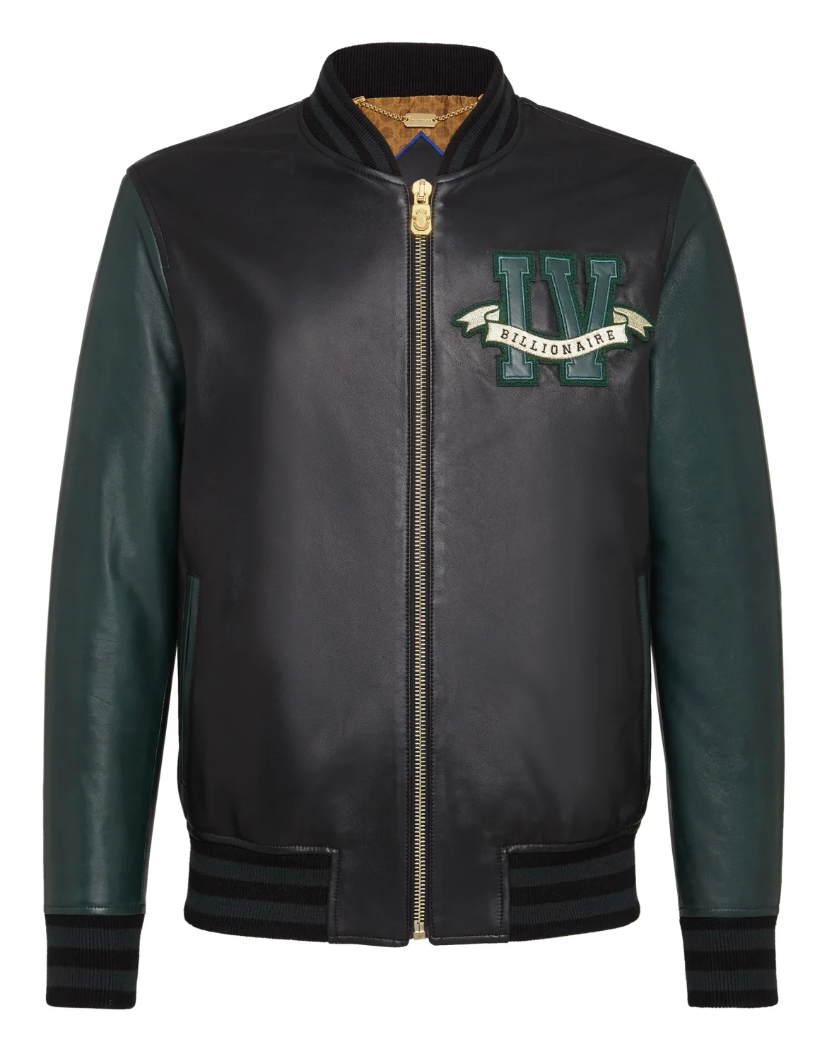 Leather Bomber Members only, цвет: Черный
