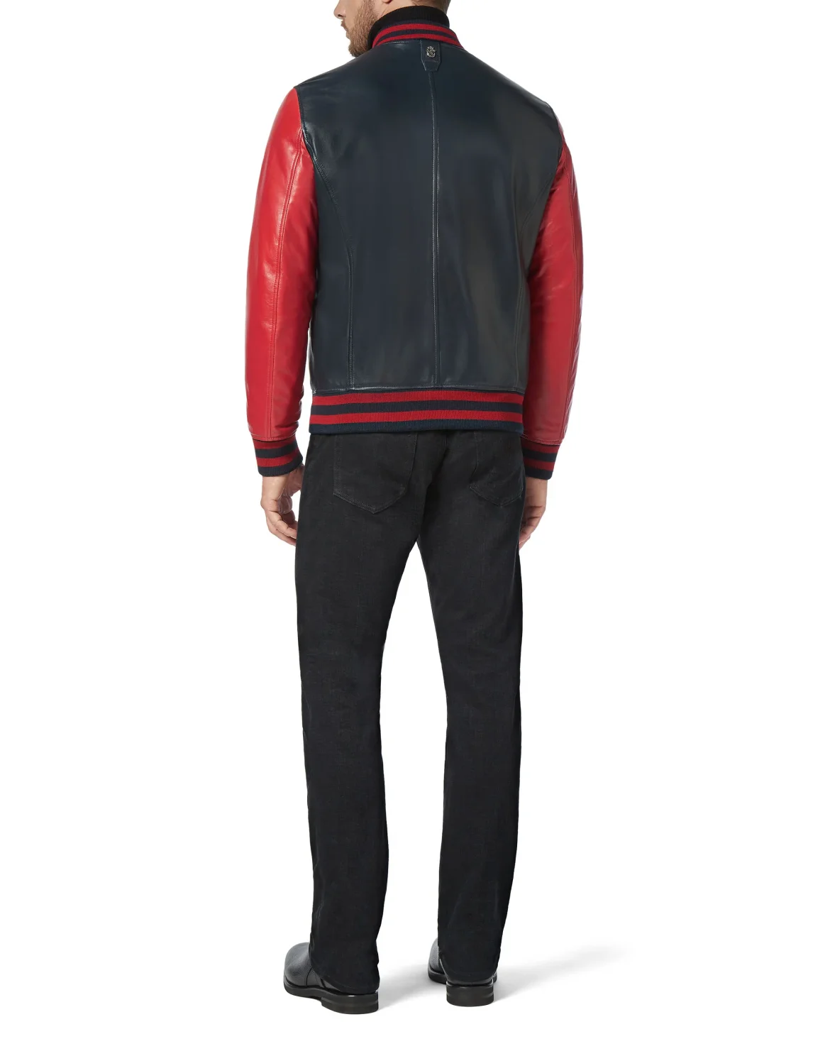 Leather Bomber Members only, цвет: Синий