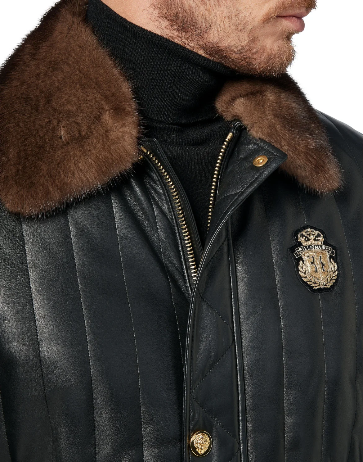 Leather Jacket Crest, цвет: Черный