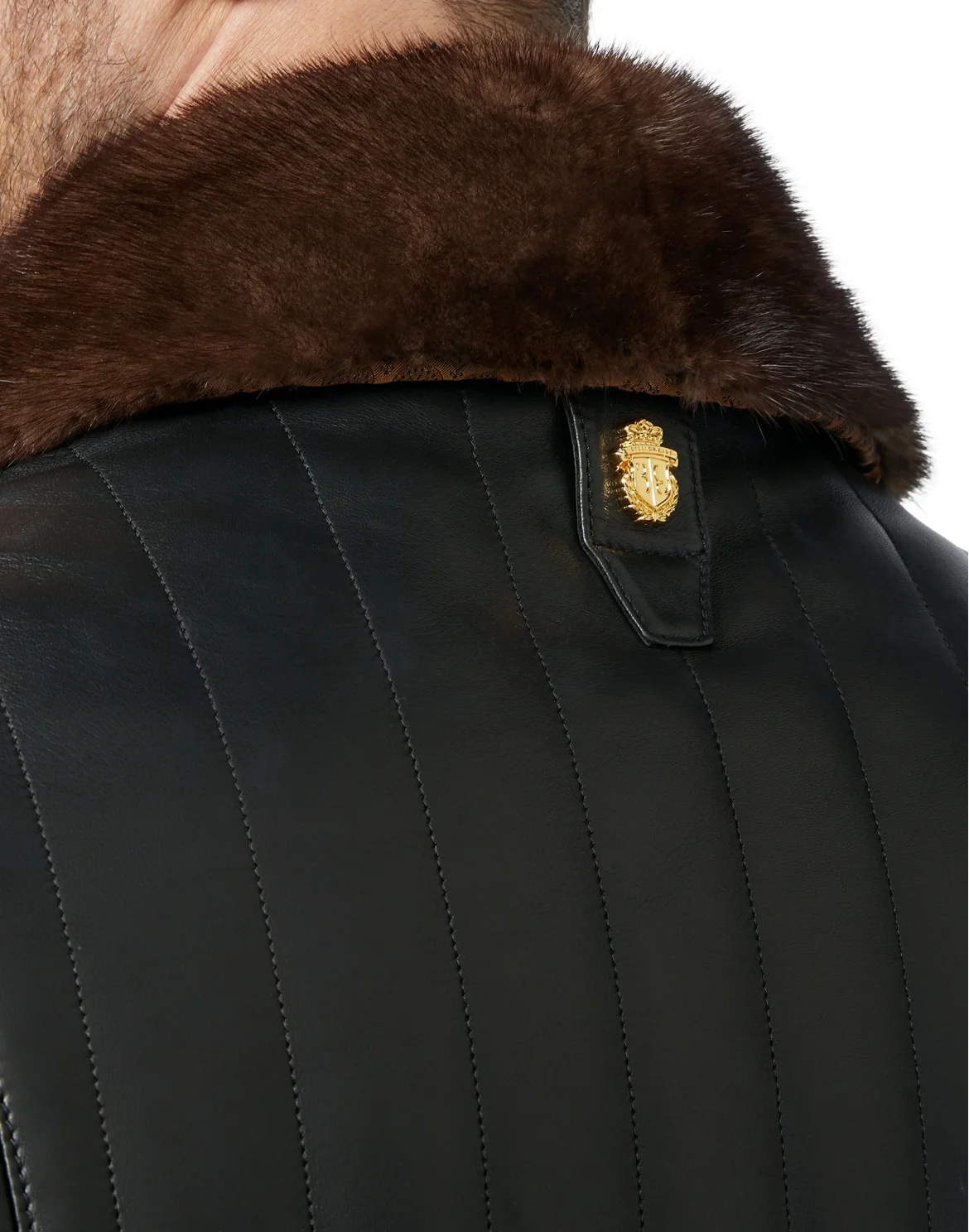 Leather Jacket Crest, цвет: Черный