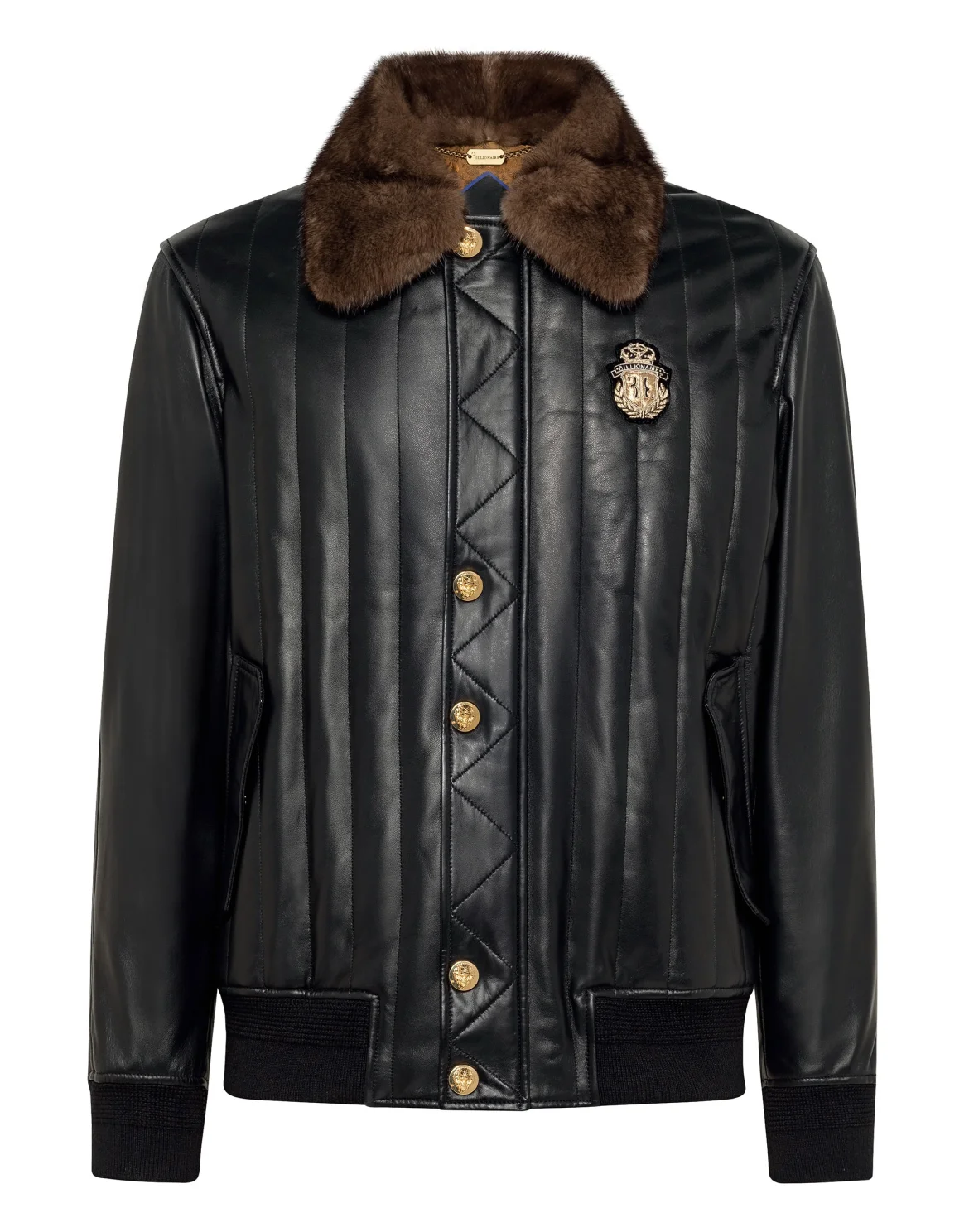 Leather Jacket Crest, цвет: Черный