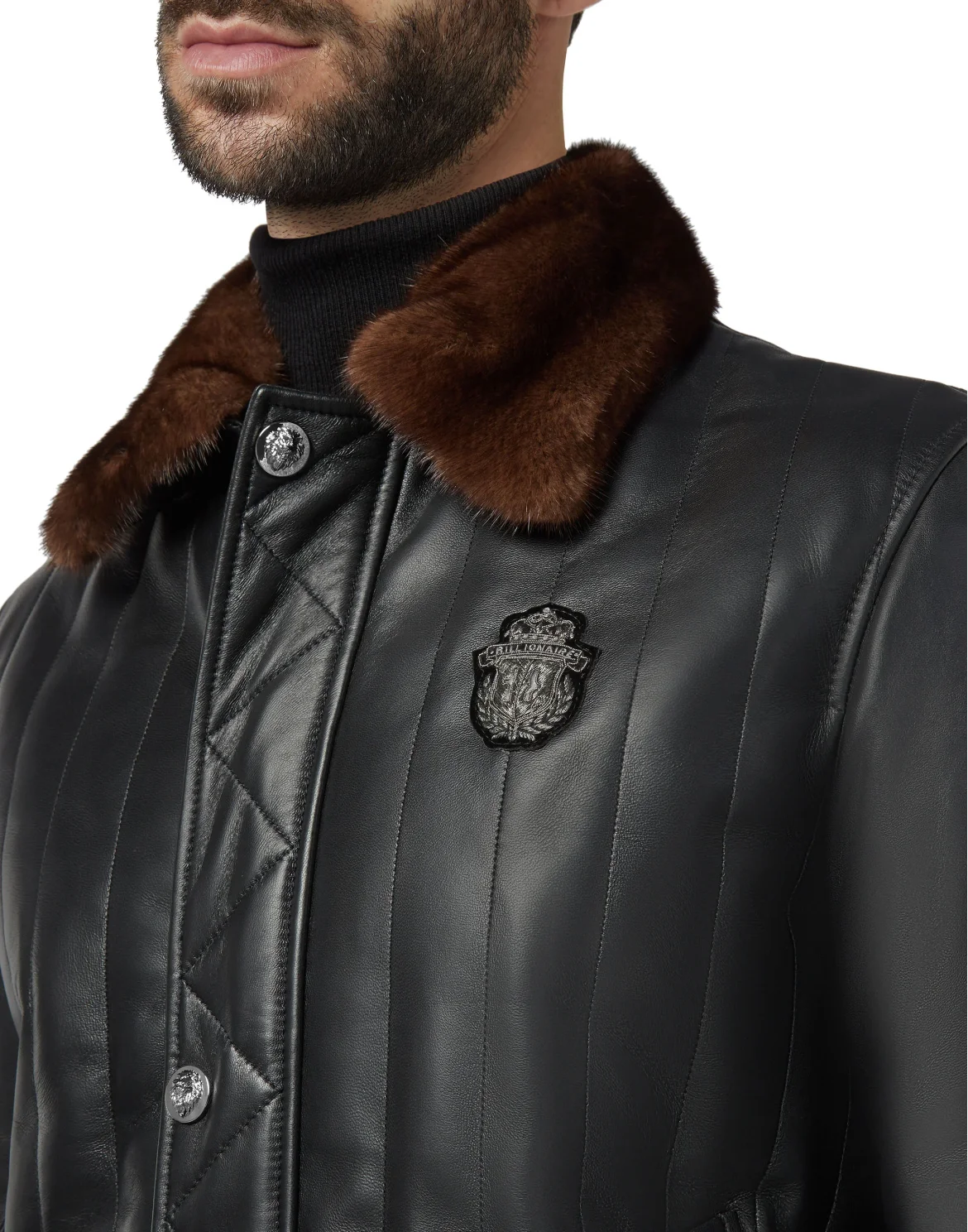 Leather Jacket Crest, цвет: Черный