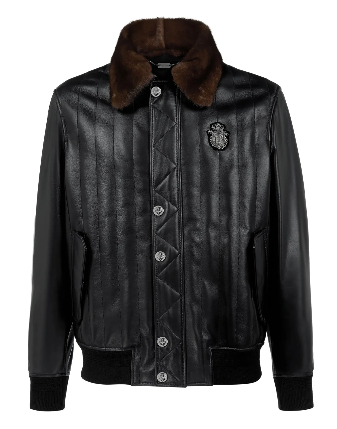 Leather Jacket Crest, цвет: Черный