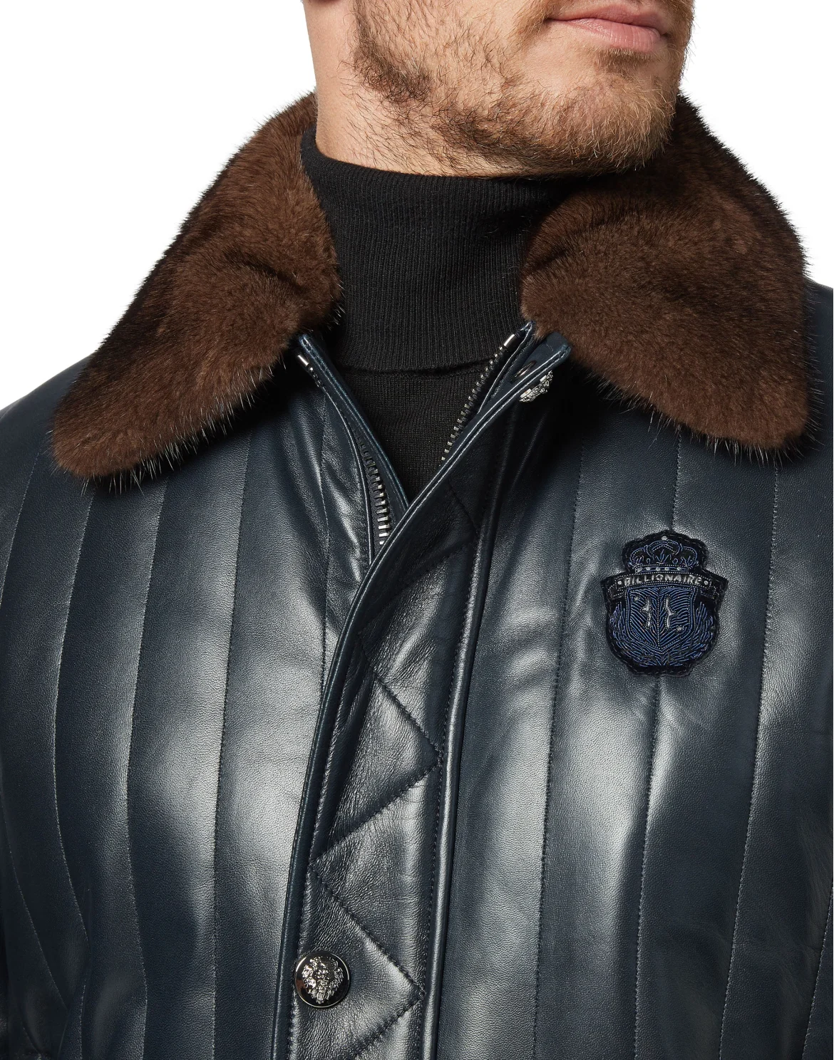 Leather Jacket Crest, цвет: Синий
