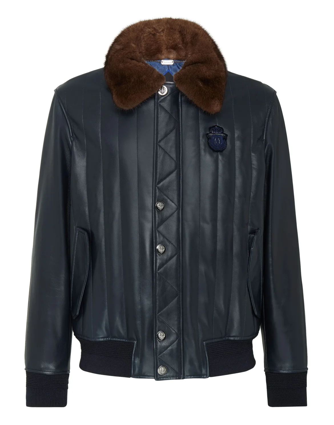 Leather Jacket Crest, цвет: Синий