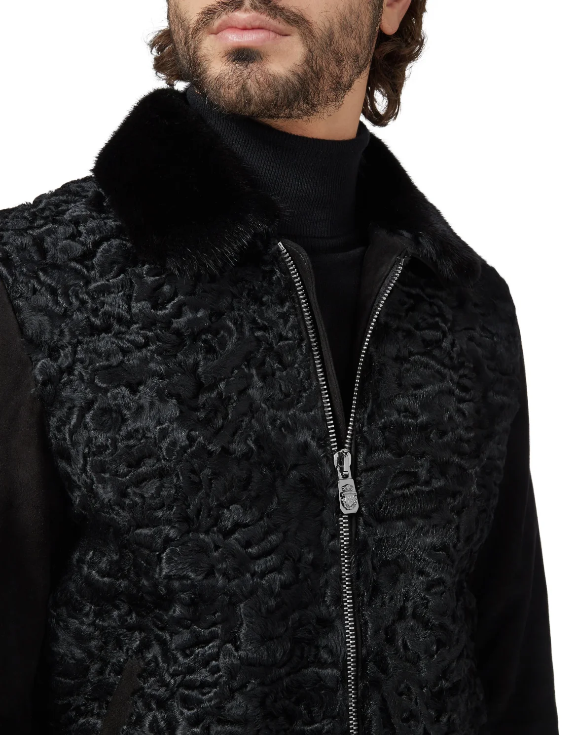 Leather Bomber Luxury, цвет: Черный