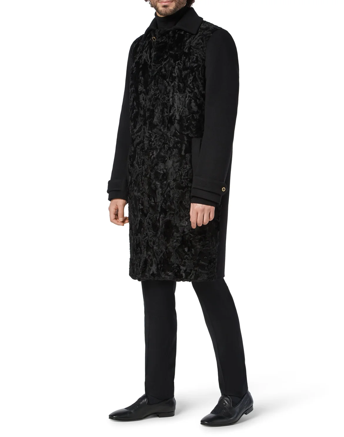 Coat Long Logos, цвет: Черный