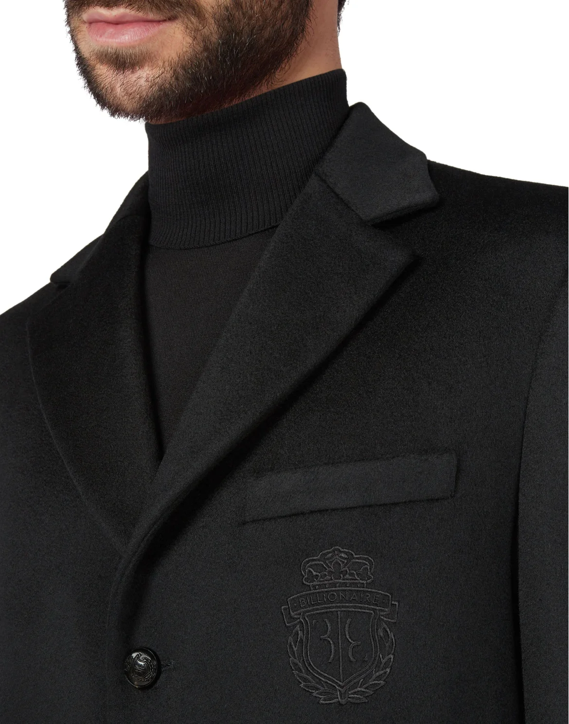 Coat Long Luxury, цвет: Черный