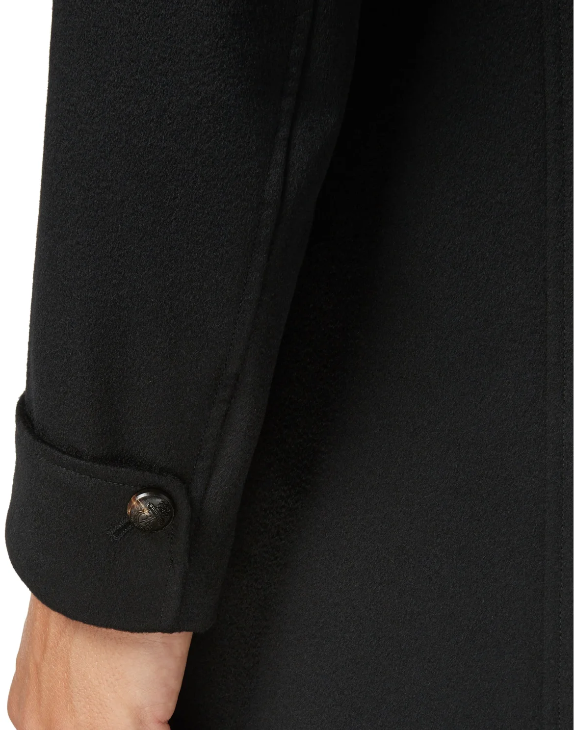 Coat Long Luxury, цвет: Черный