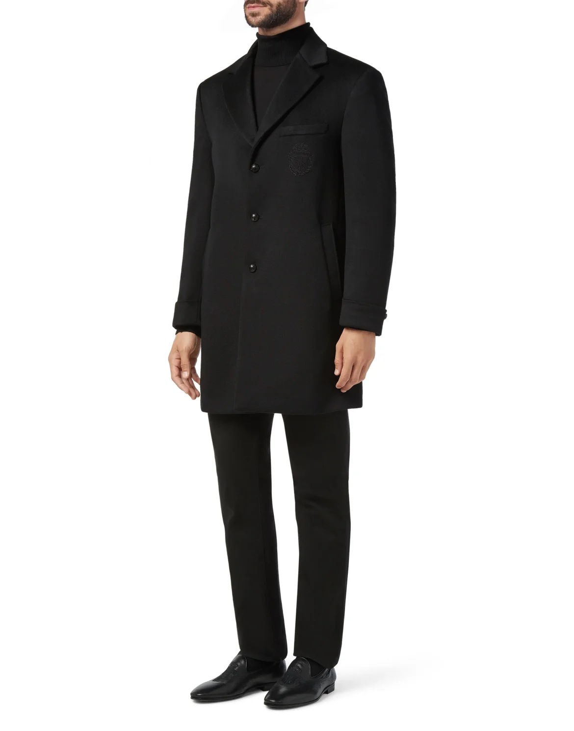 Coat Long Luxury, цвет: Черный