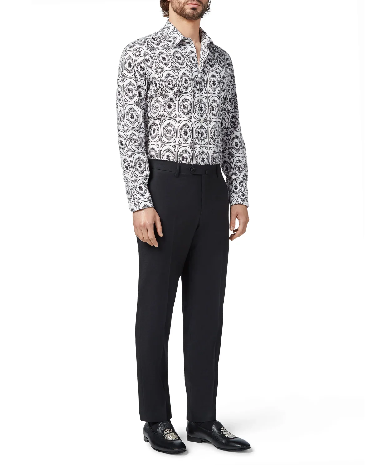 Shirt Silver Cut LS/Milano Horses, цвет: Белый