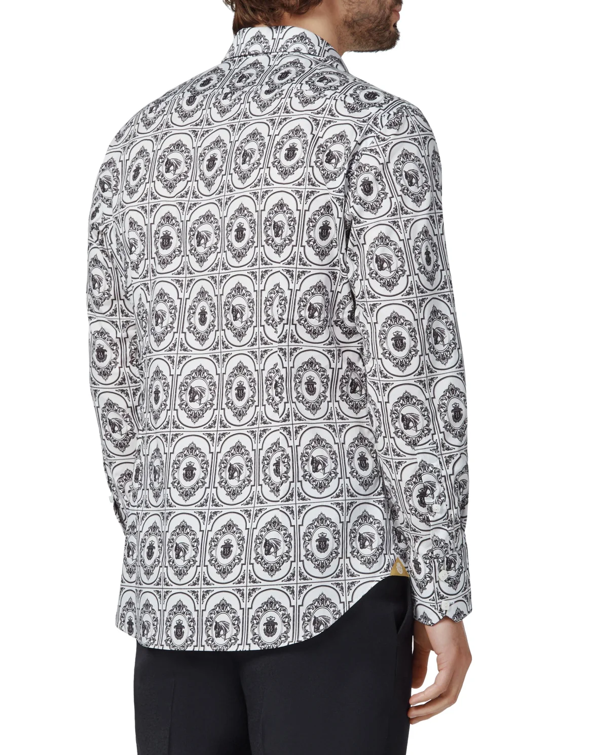 Shirt Silver Cut LS/Milano Horses, цвет: Белый