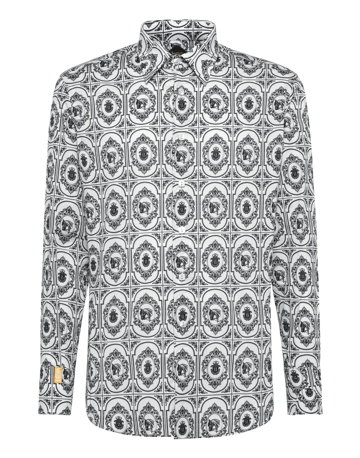 Shirt Silver Cut LS/Milano Horses, цвет: Белый