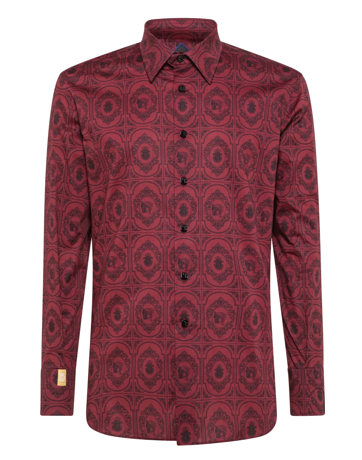 Shirt Silver Cut LS/Milano Horses, цвет: Красный