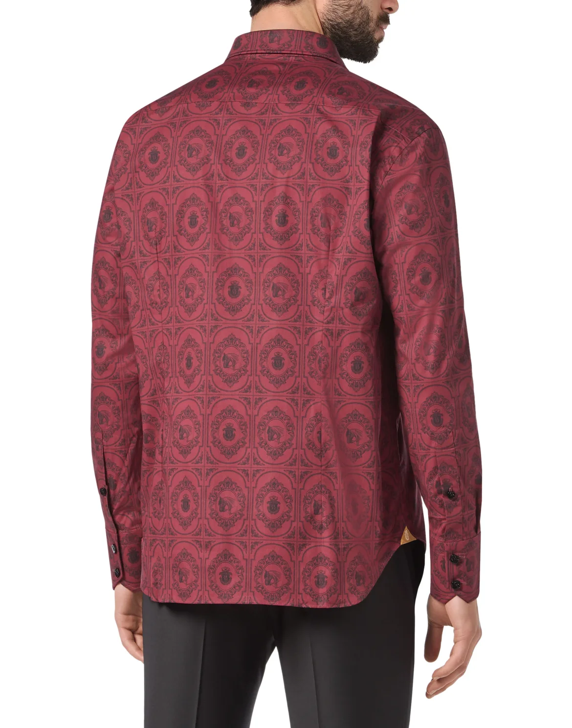 Shirt Gold Cut LS/Milano Horses, цвет: Красный