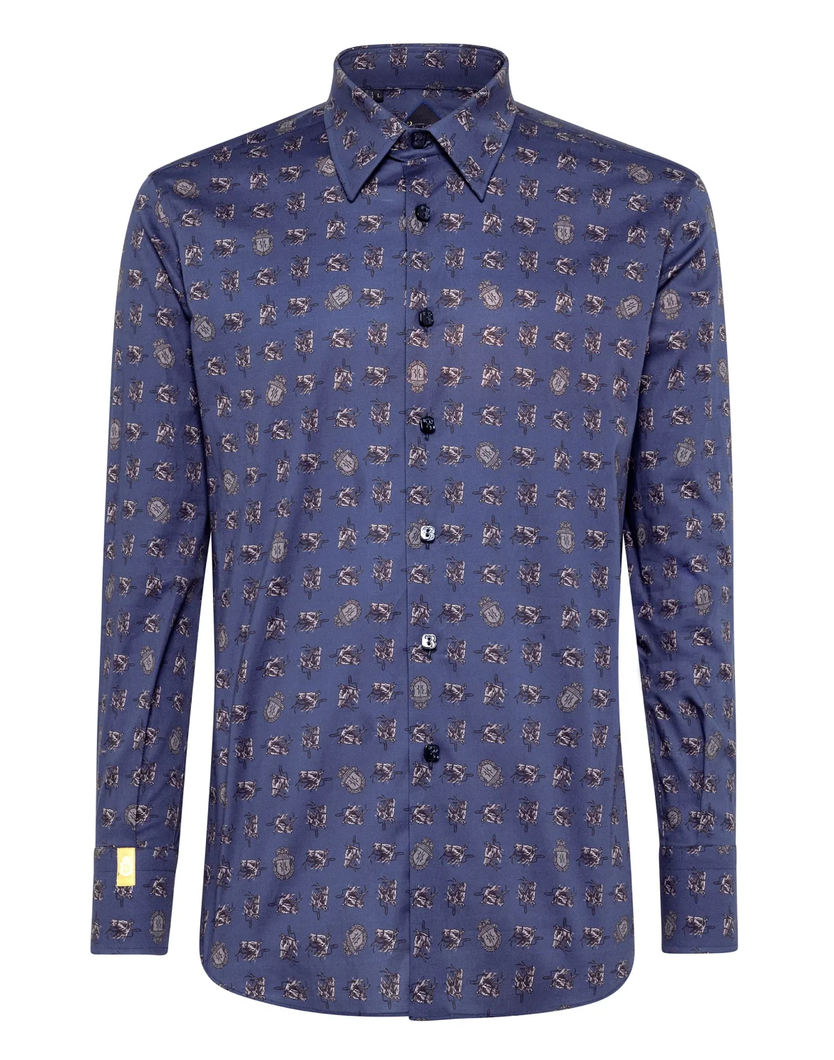 Shirt Silver Cut LS/Milano Horses, цвет: Синий