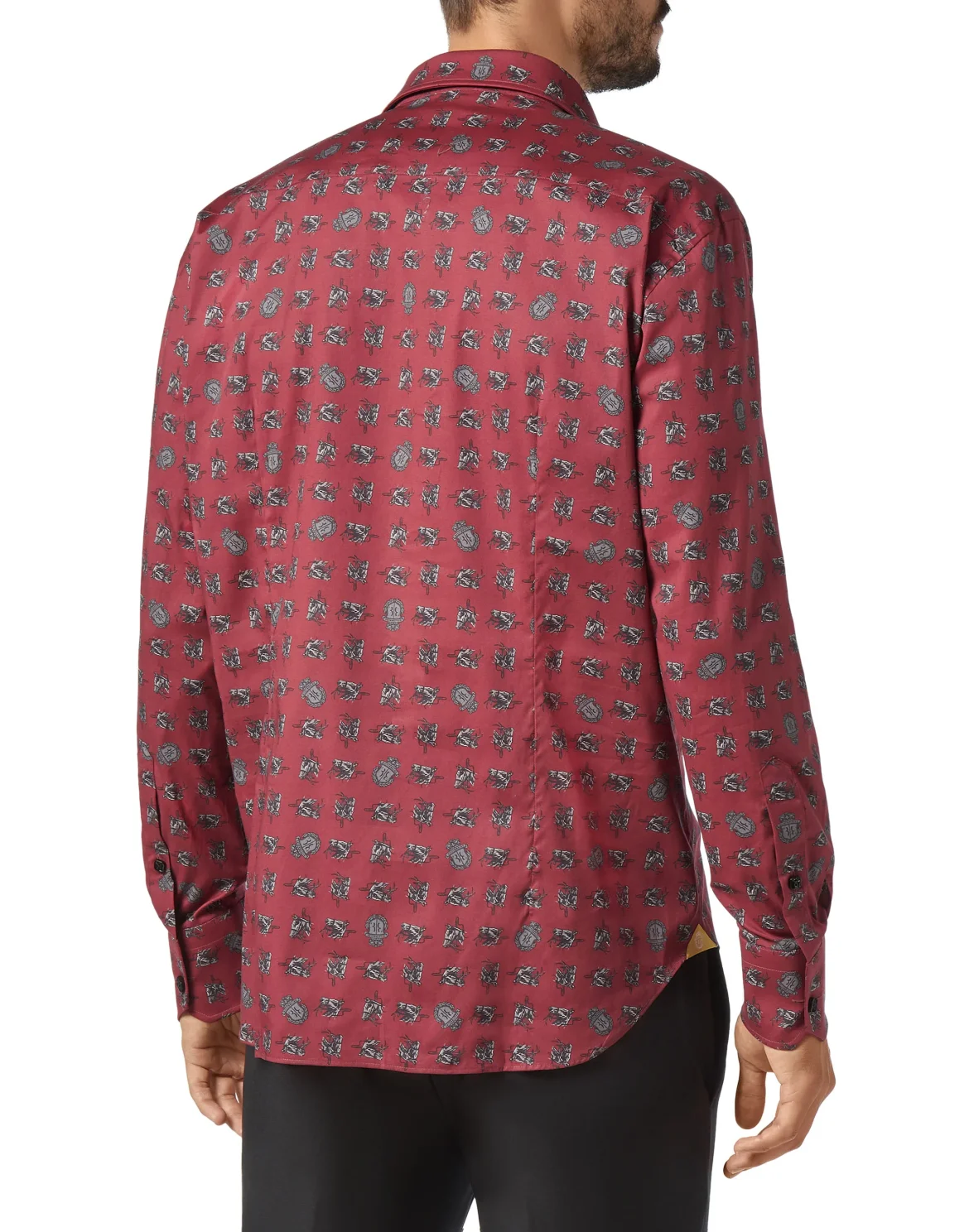 Shirt Gold Cut LS/Milano Horses, цвет: Красный