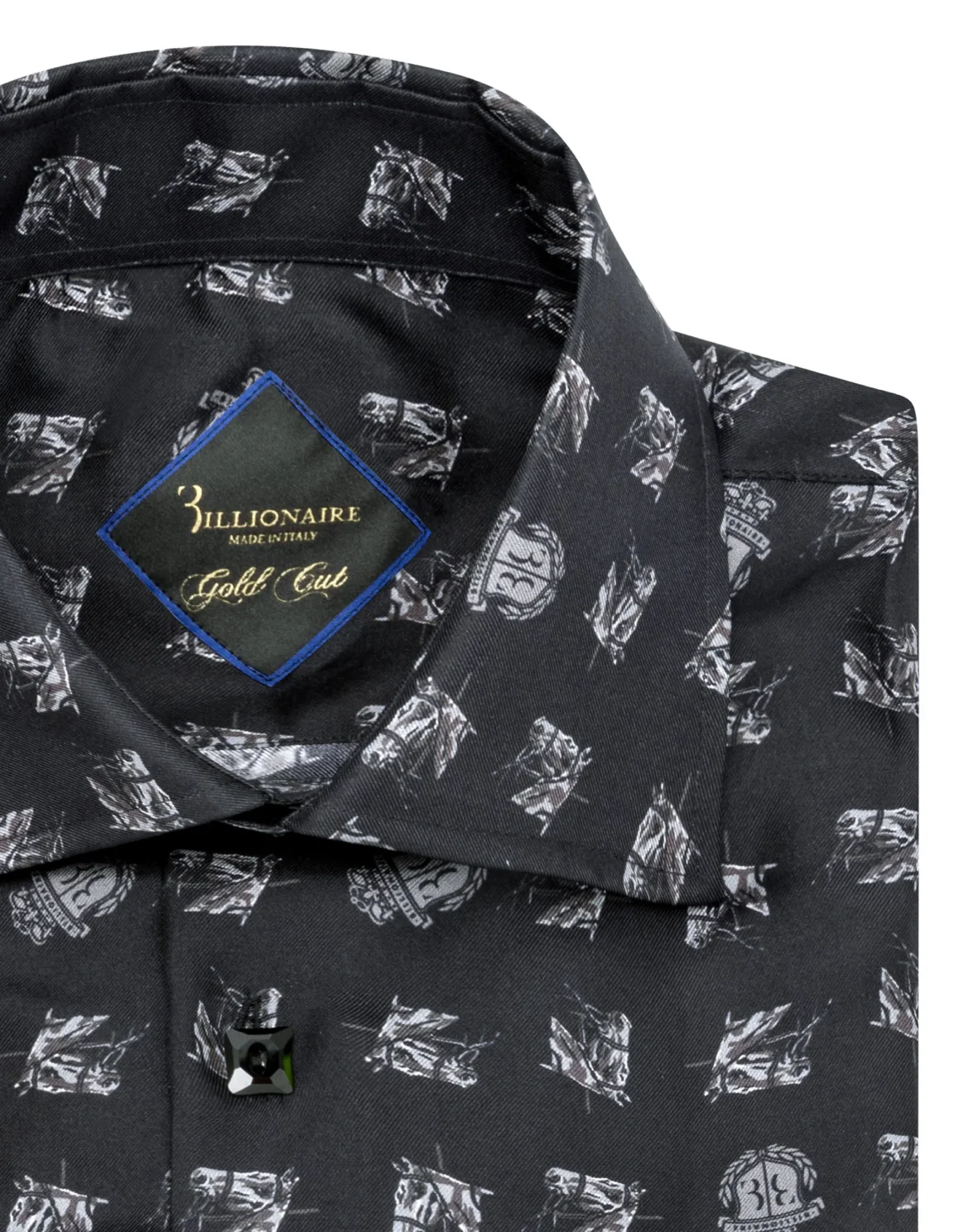 Shirt Gold Cut LS/Flavio Horses, цвет: Черный