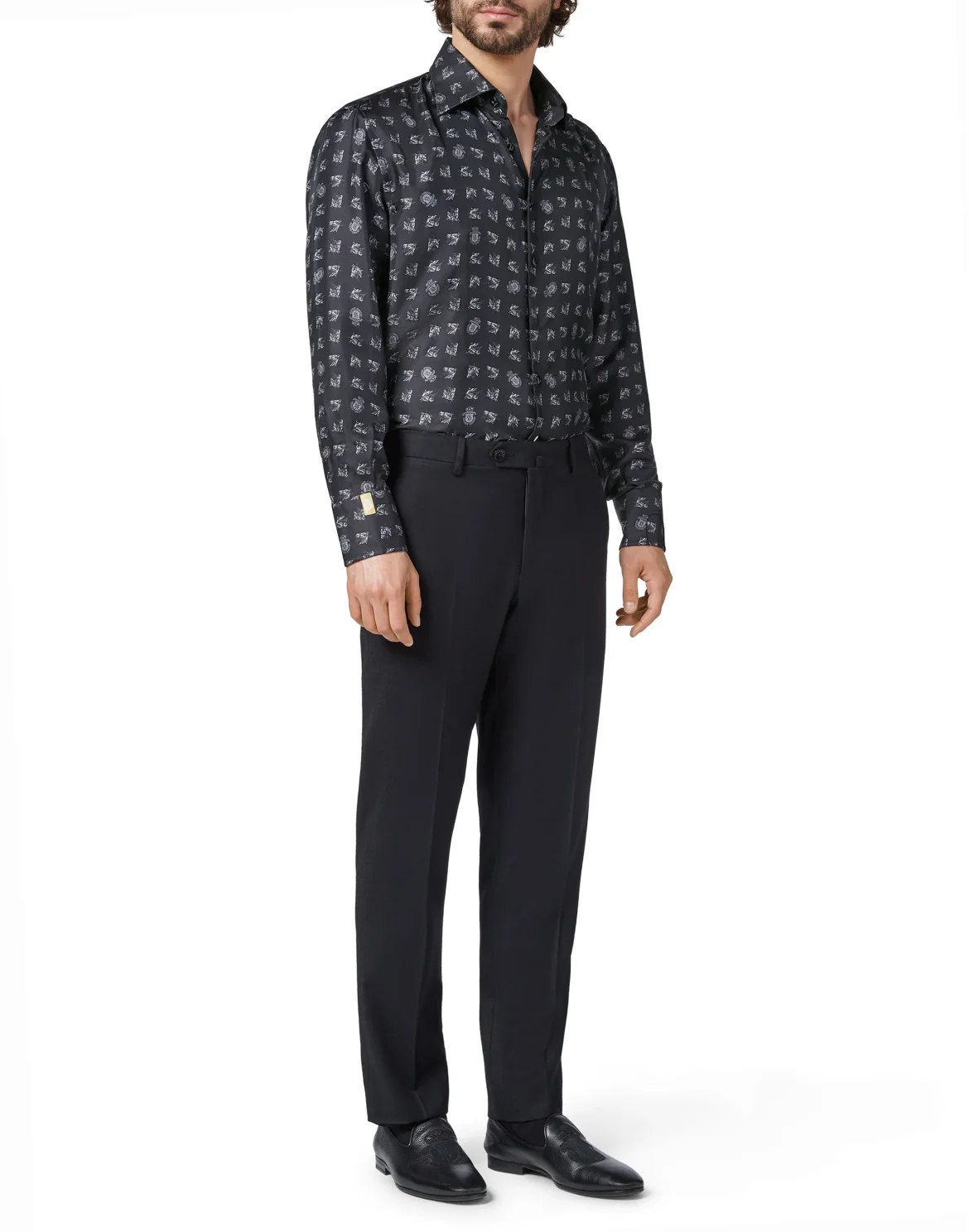 Shirt Gold Cut LS/Flavio Horses, цвет: Черный