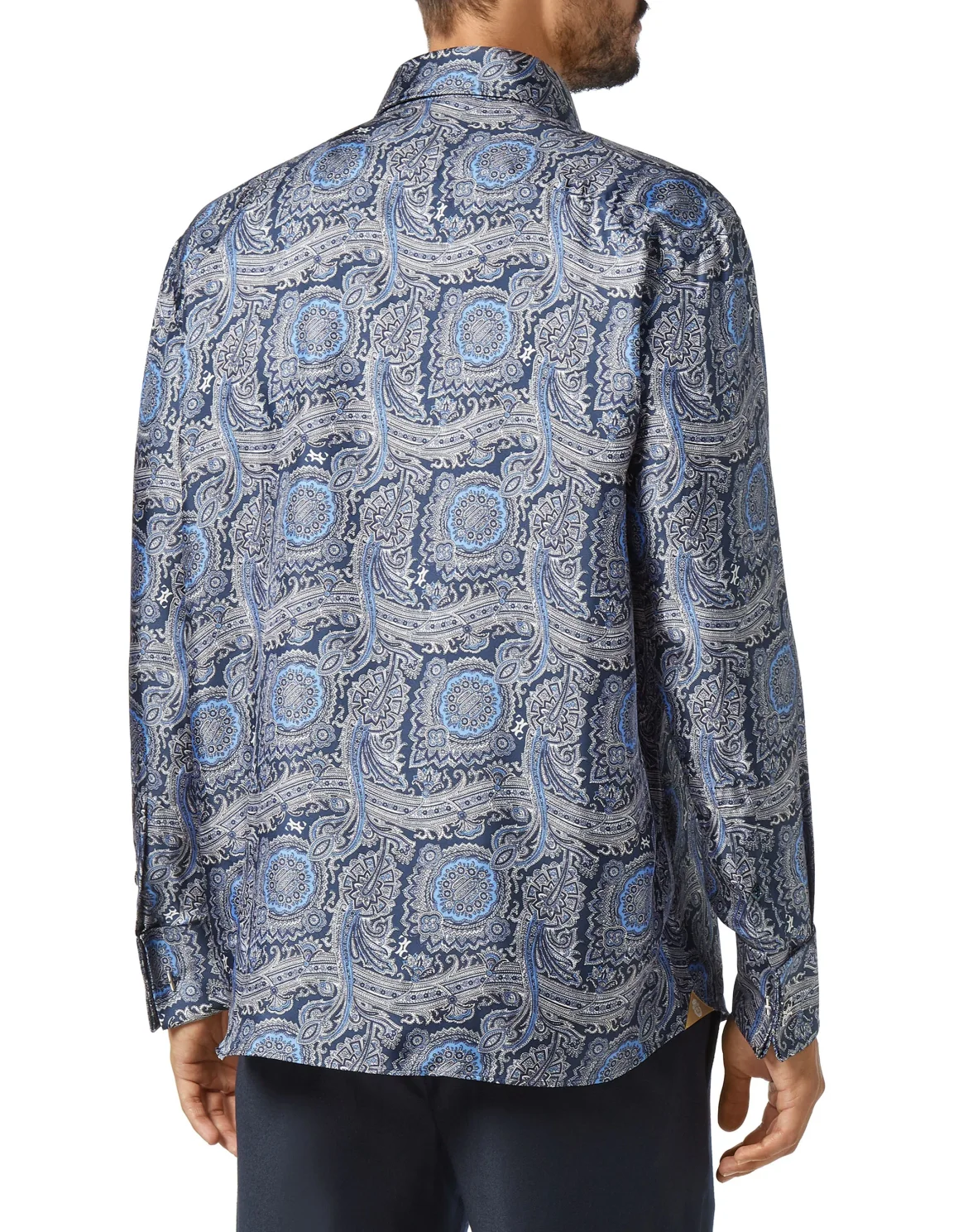 Shirt Gold Cut LS/Flavio Paisley, цвет: Черный