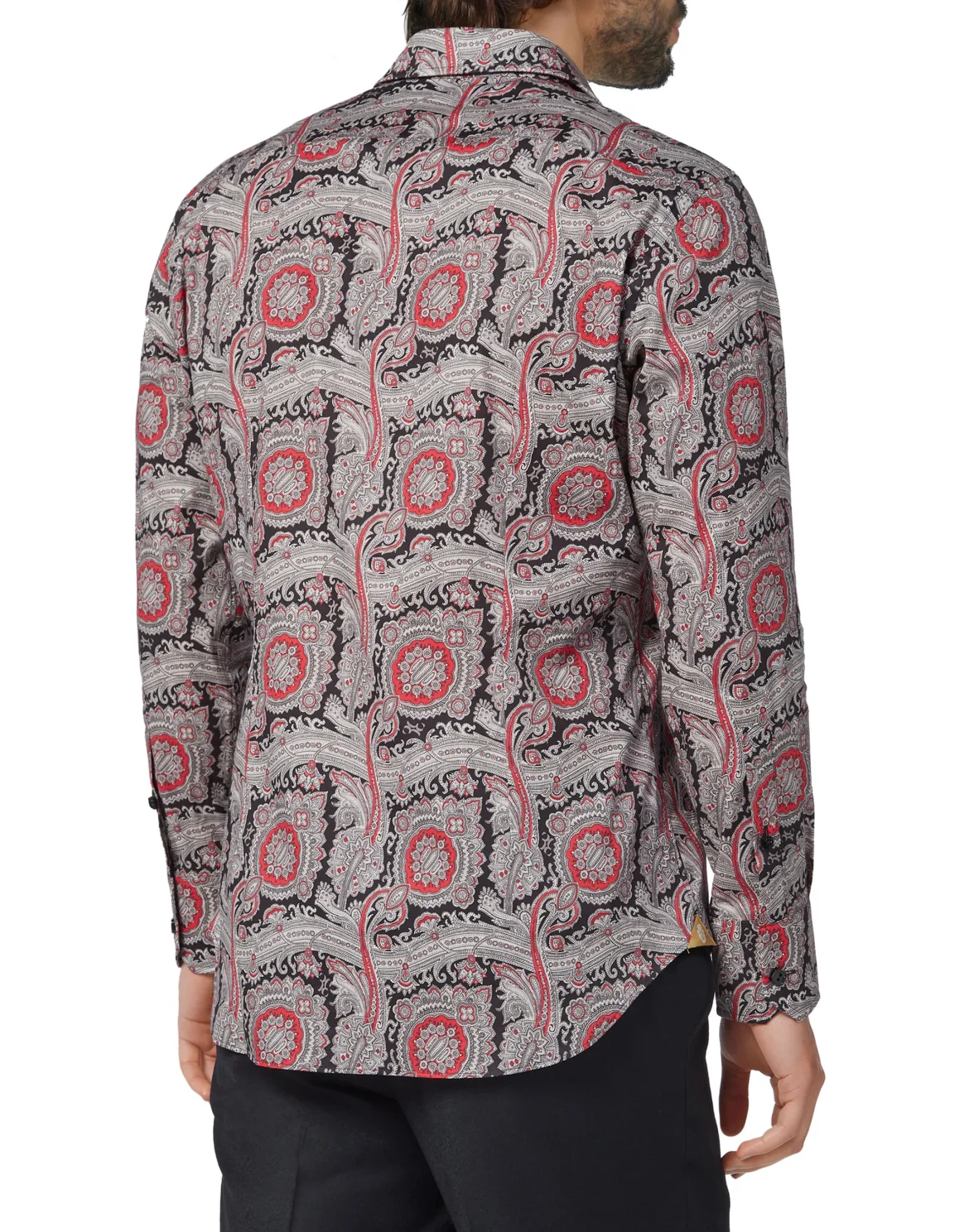 Shirt Gold Cut LS/Milano Paisley, цвет: Черный