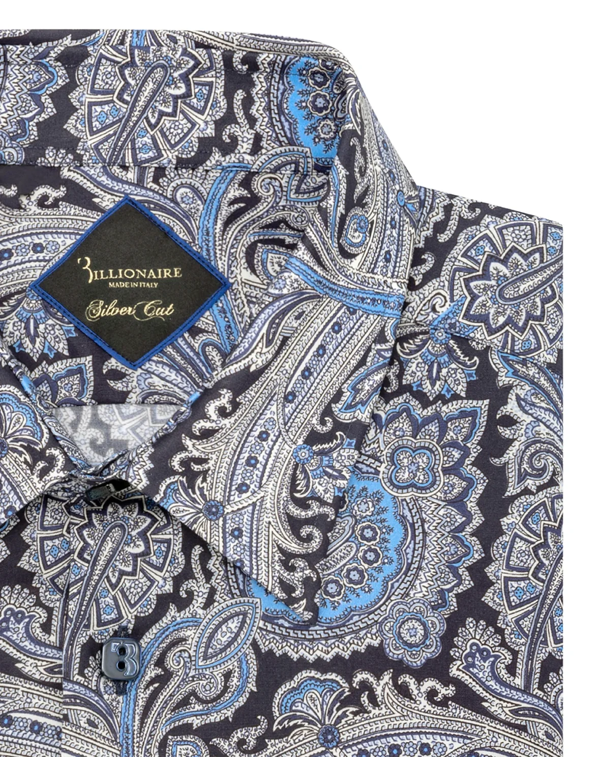 Shirt Gold Cut LS/Milano Paisley, цвет: Черный