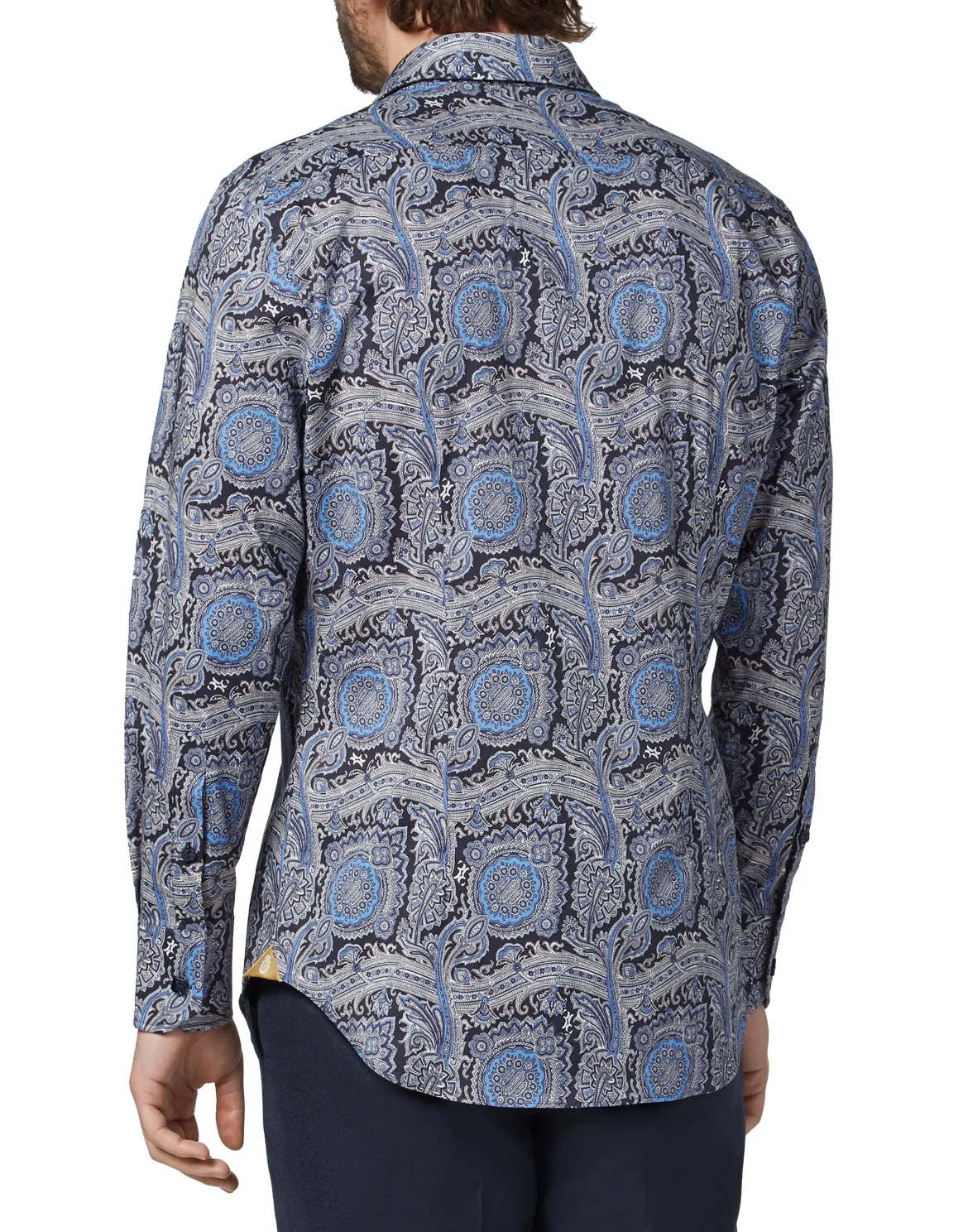 Shirt Gold Cut LS/Milano Paisley, цвет: Черный